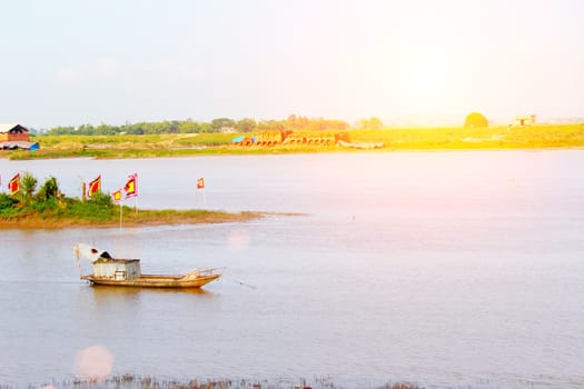 boat on the river