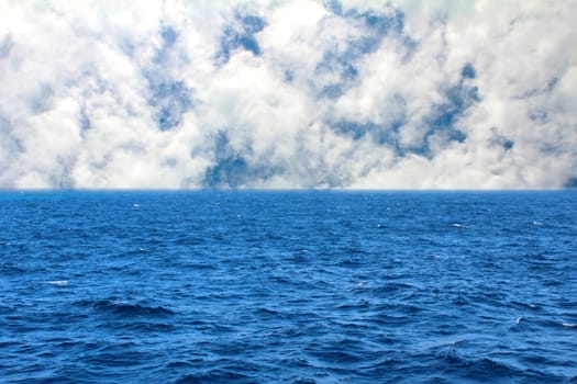 The sky and the sea