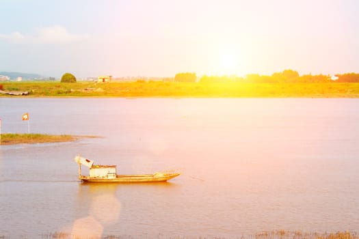 boat on the river
