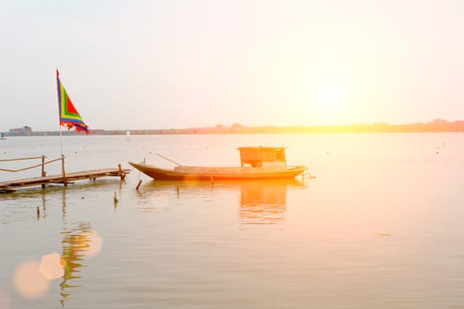 boat on the river