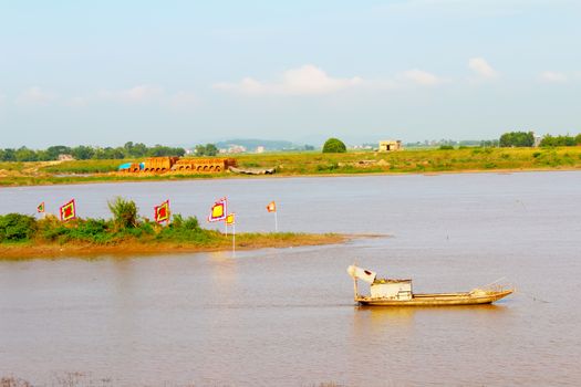 boat on the river