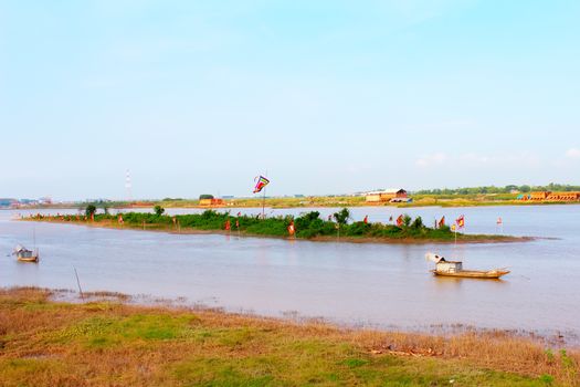 boat on the river