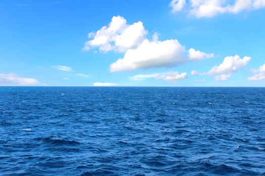 The sky and the sea