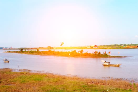 boat on the river
