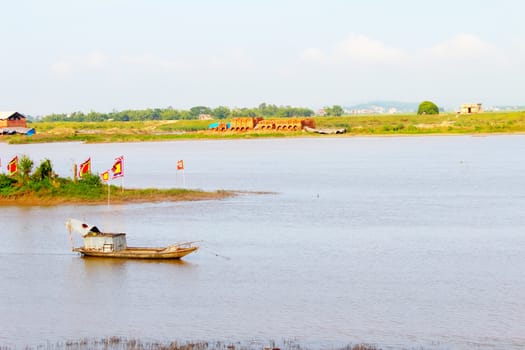 boat on the river
