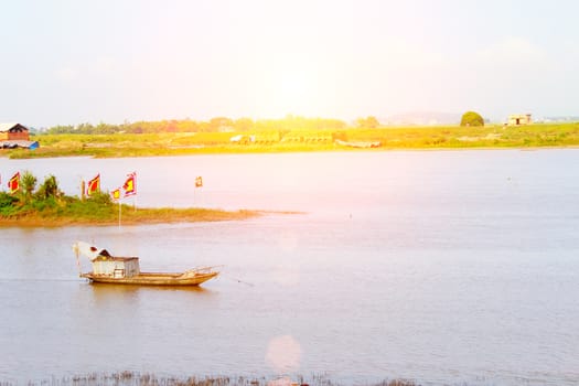 boat on the river