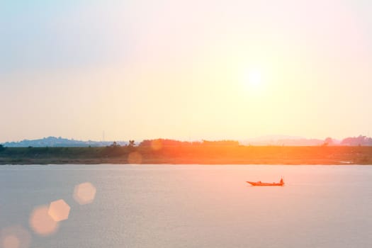 boat on the river