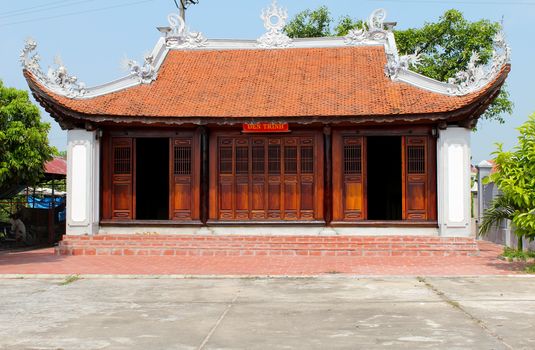 temple in the traditional architectural style of the east, Hai Duong, Viet Nam
