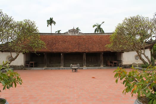 temple in the traditional architectural style of the east, Hai Duong, Viet Nam