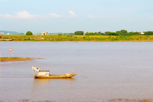 boat on the river