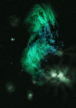 Star field in space a nebulae and a gas congestion. "Elements of this image furnished by NASA".