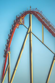 rollercoaster rides at an amusement park in south carolina