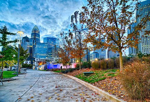 charlotte north carolina early  morning sunrise