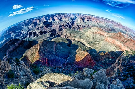 grand canyon arizona on a sunny day in psring