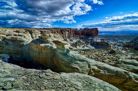 grand canyon arizona on a sunny day in psring