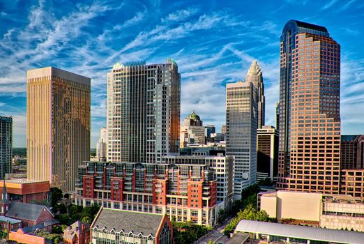 charlotte north carolina skyline cityscape