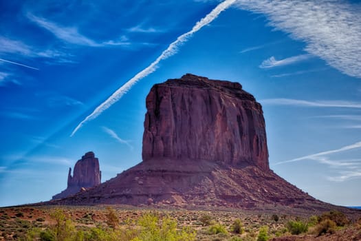 The unique landscape of Monument Valley Arizona USA