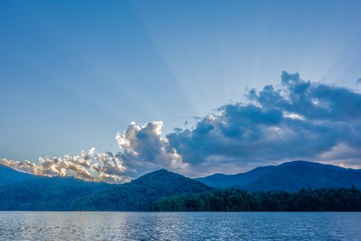 nature landscapes around lake santeetlah north carolina