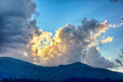 nature landscapes around lake santeetlah north carolina