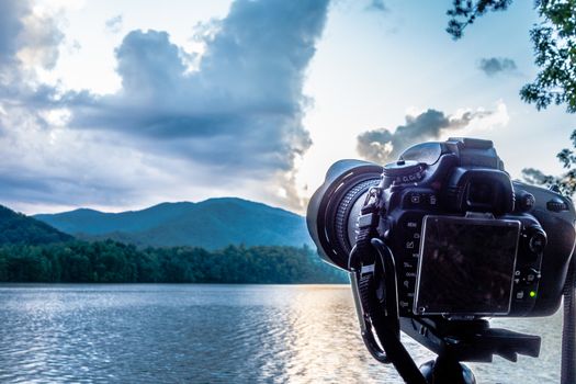 nature landscapes around lake santeetlah north carolina