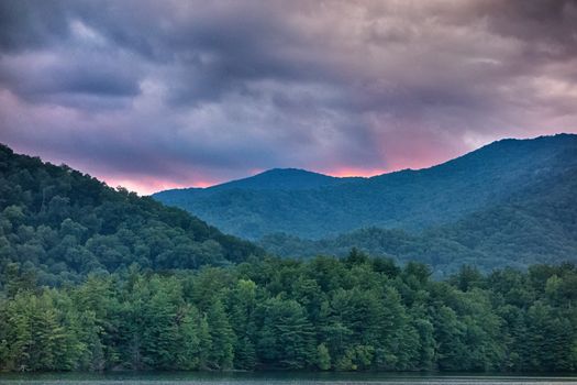 nature landscapes around lake santeetlah north carolina