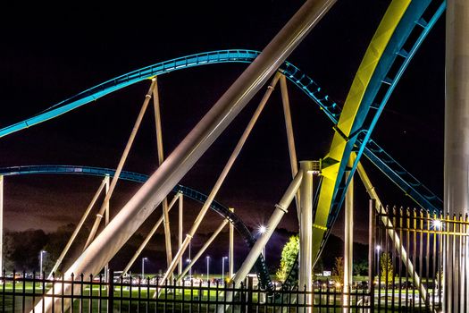 rollercoaster rides at an amusement park in south carolina