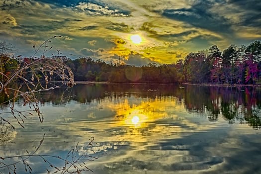 nature landscapes around lake wylie south carolina