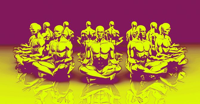 State of Enlightenment in a Yoga Class