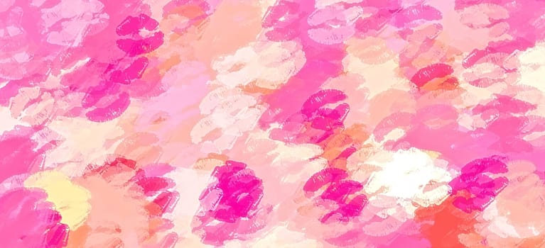 pink kiss lipstick abstract background