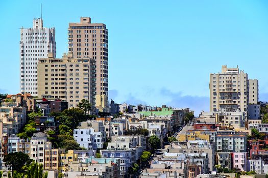 road in the city at San Francisco, California, USA