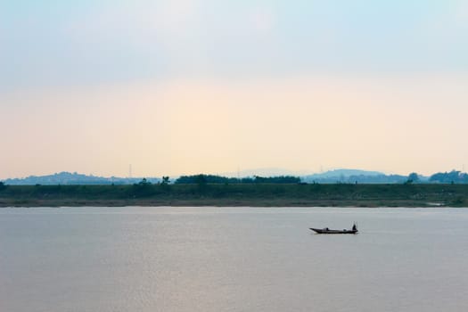 boat on the river