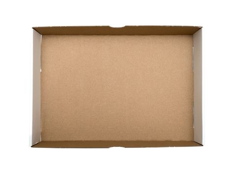 Bottom of empty cardboard box