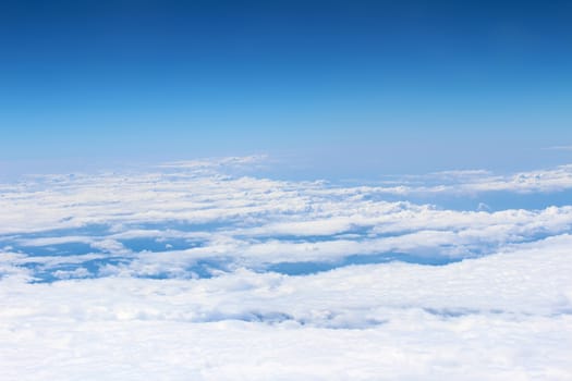 the cloudy sky