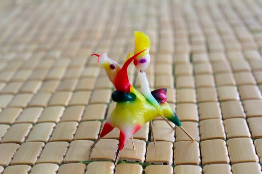 Tohe, the traditional toys in Vietnam made by colored rice powder