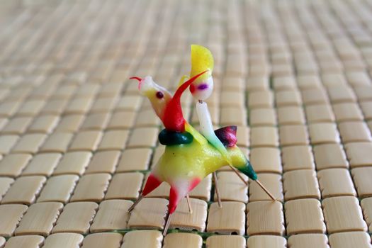 Tohe, the traditional toys in Vietnam made by colored rice powder