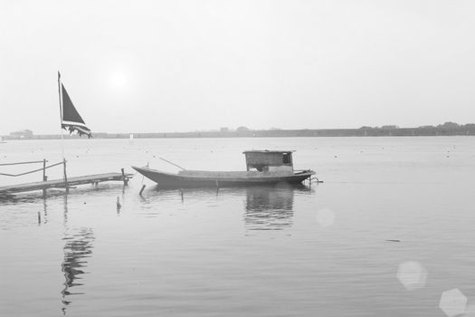 boat on the river
