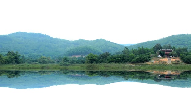 
lake and mountain