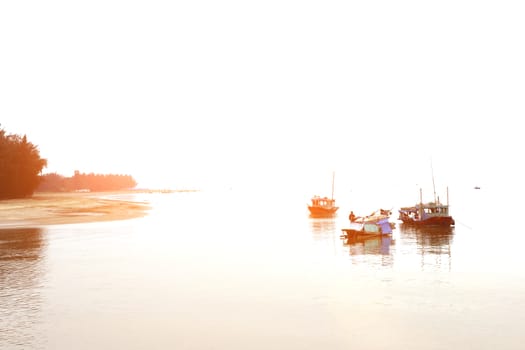 boat on the river