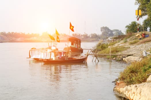 boat on the river
