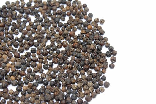 pepper on white background