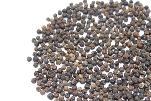 pepper on white background