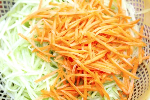 chopped carrots