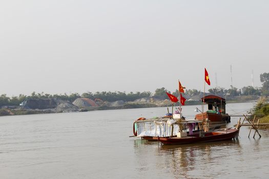 boat on the river