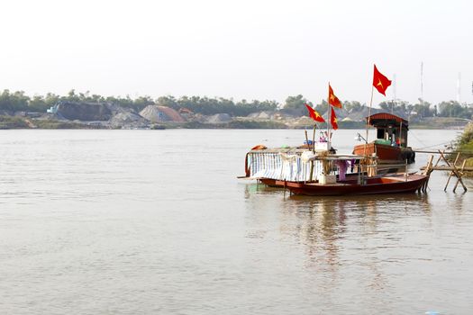 boat on the river