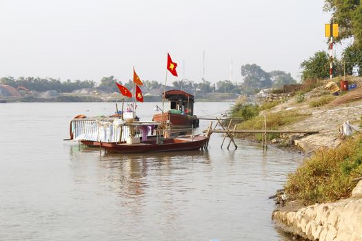 boat on the river