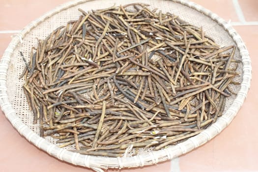 Mung beans in basket