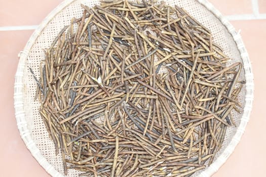 Mung beans in basket