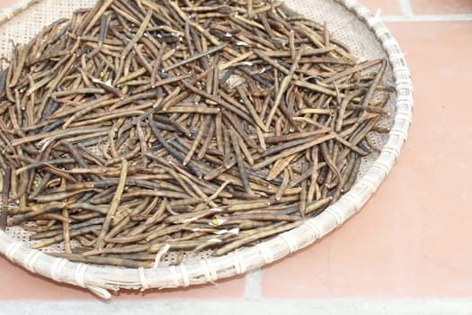 Mung beans in basket