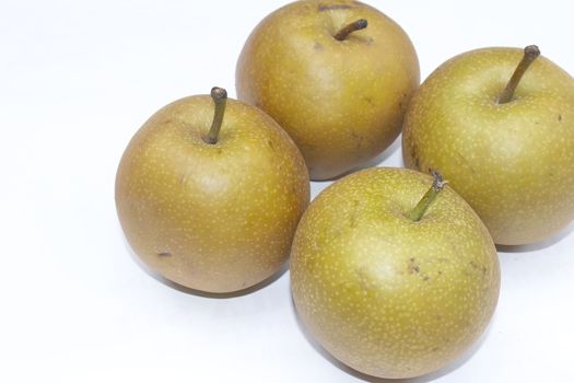 pear on white background