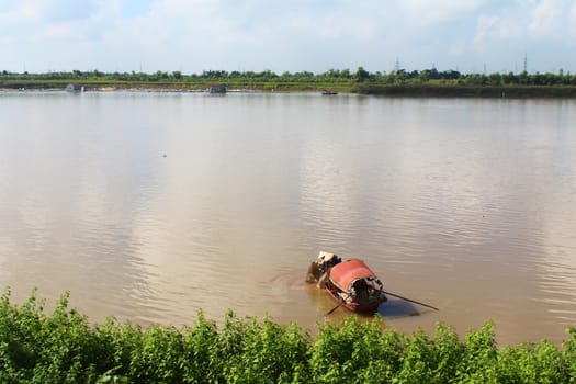 boat on the river